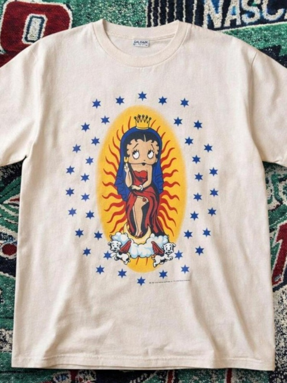 Betty Boop Virgin Mary Graphic Tee Cute Ironic Art T Shirt Unisex